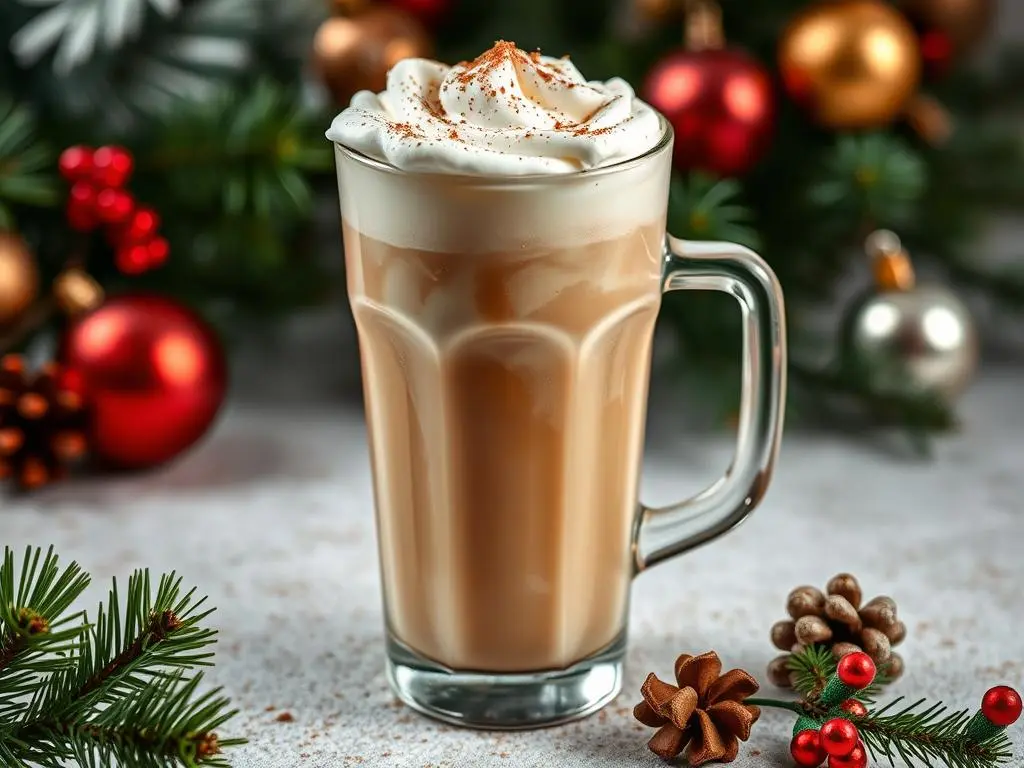 Iced Christmas latte